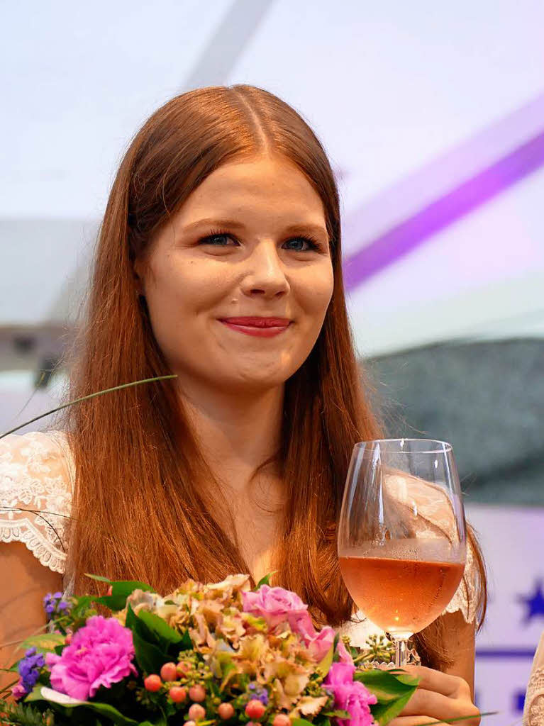 Die scheidende Weinprinzessin Sinja Hornecker
