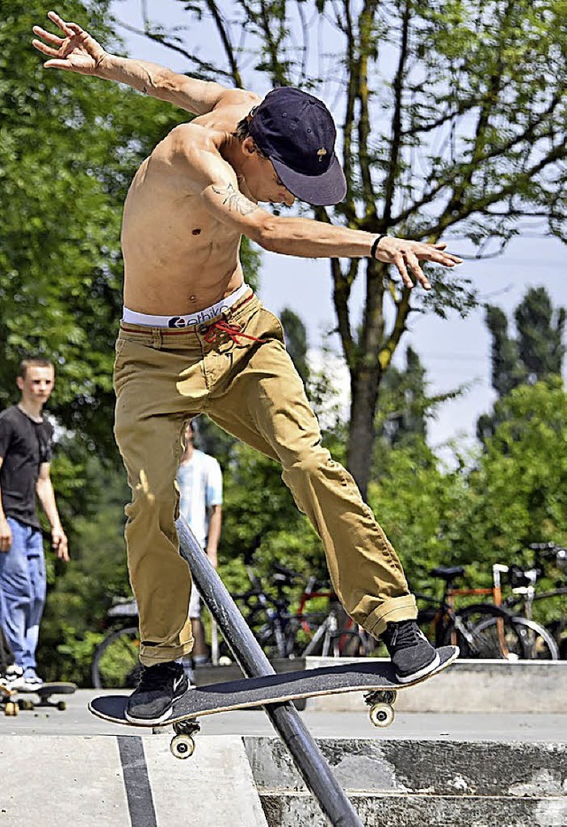 Der Skaterpark im Dietenbachgelnde wchst.  | Foto:  BaMBERGeR