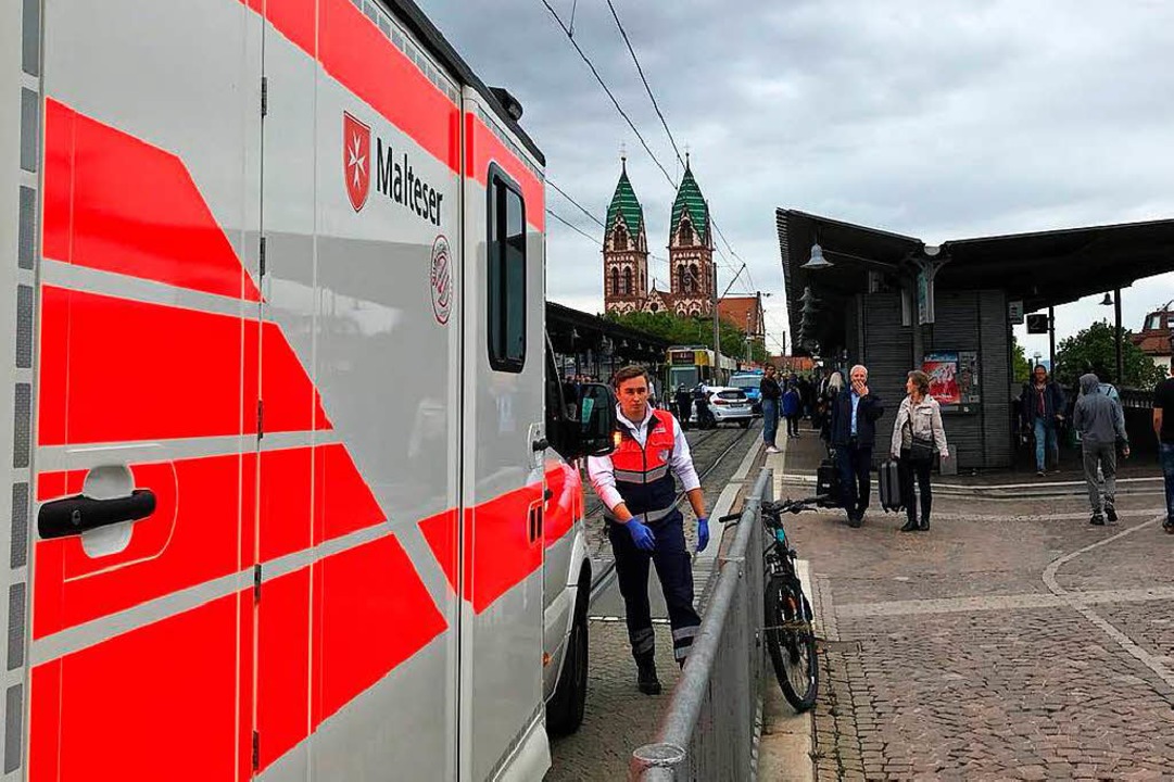 Die Unfallstelle auf der  Stadtbahnbrcke  | Foto: Dorothee Soboll