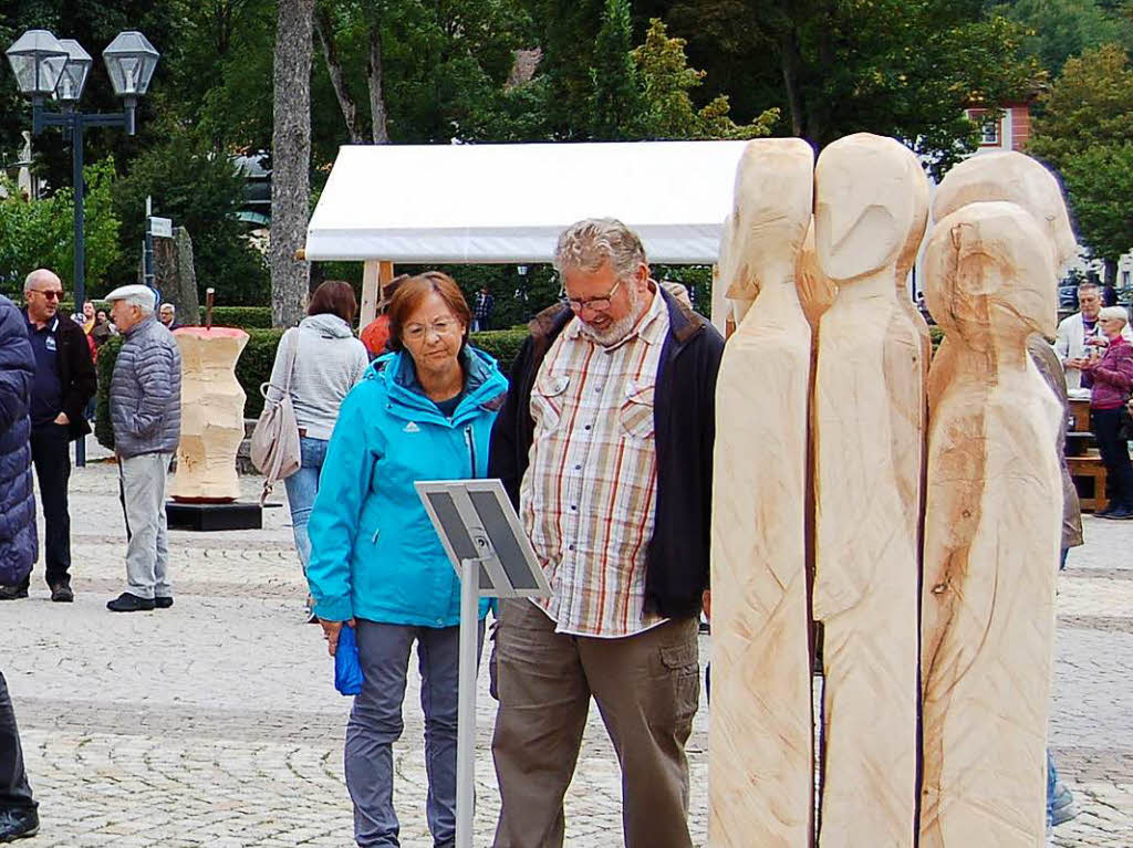 Viel zu sehen und zu erleben gab es in den letzten Tagen in St. Blasien rund um’s Holzbildhauersymposium