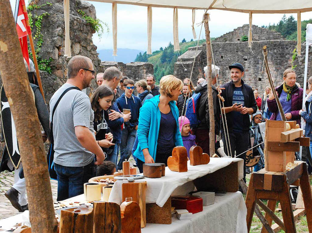 Bei der alten Handwerkskunst war Zuschauen angesagt