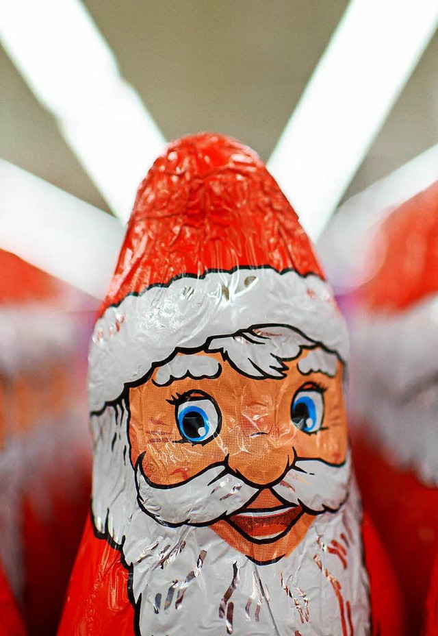 Schoko-Weihnachtsmnner aus deutscher ... nach Australien oder Kanada verkauft.  | Foto: Bernd Thissen