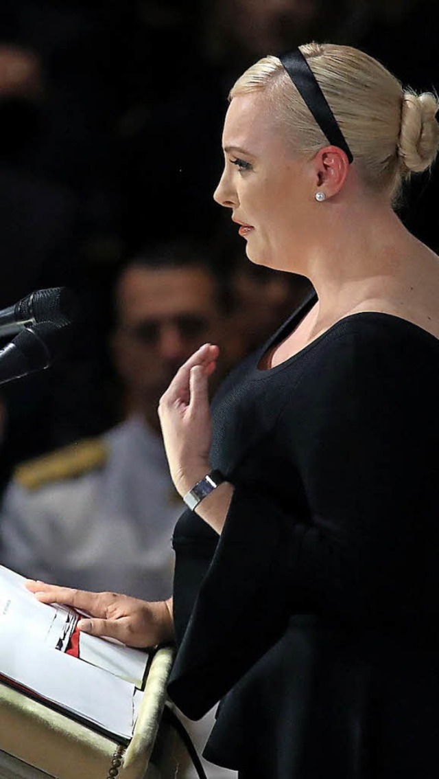 Meghan McCain erinnerte an das Amerika ihres Vaters.  | Foto: AFP