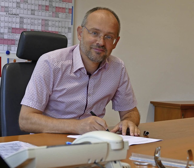 Bernd Rieckmann ist seit August der ne... Scheffelgymnasiums in Bad Sckingen.   | Foto: David Rutschmann