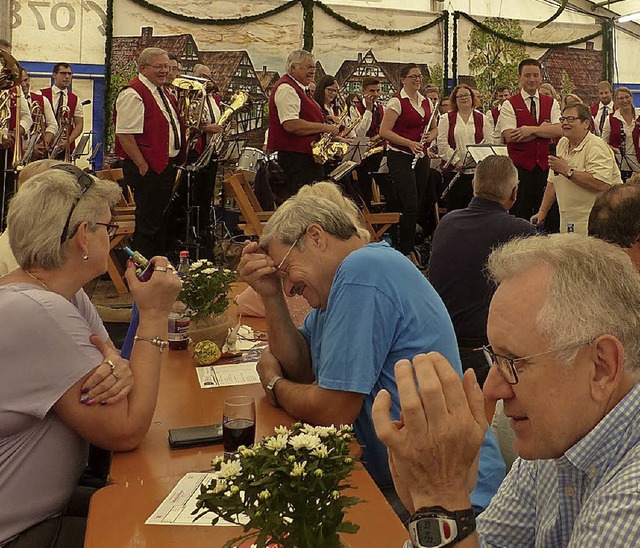 Zu Gast in Altenheim:  der Musikverein Dinglingen  | Foto: Dieter Fink