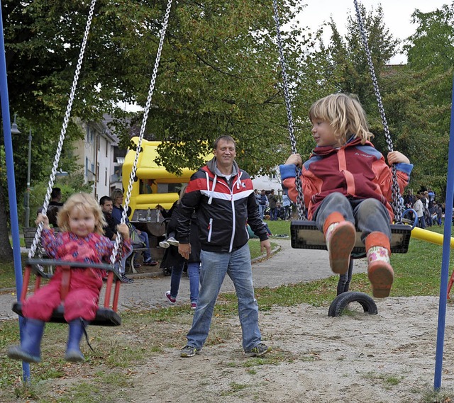 Beim ersten Sommerfest des Frderverei...atten vor allem die Jngsten viel Spa  | Foto: OUNAS-KRUSEL