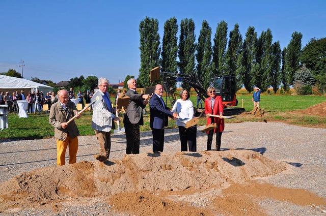 Sie alle waren mit der Planung der Str... und  Landrtin Dorothee Strr-Ritter.  | Foto: Rainer Ruther