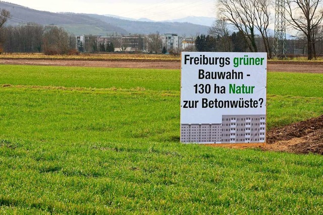 Gegen den geplanten Stadtteil Dietenba...groe Mehrheit hinter dem Groprojekt.  | Foto: Ingo Schneider