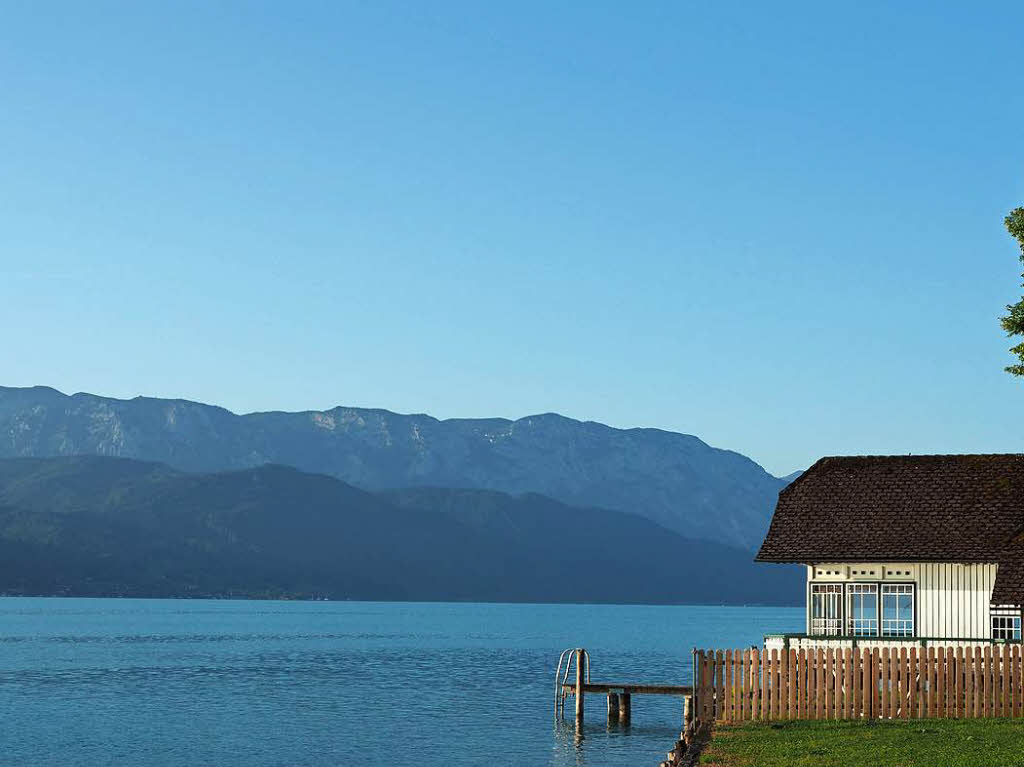 Haus mit „Privatstrand“. Thomas Brunner aus Slden entdeckte es am Attersee in sterreich.  