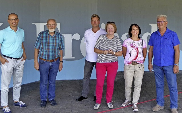 Besuch der Fraktion im Schwimmbad und ...ulsen-Zenke, Elke Streit und Uwe Wenk   | Foto: Pressefoto SPD