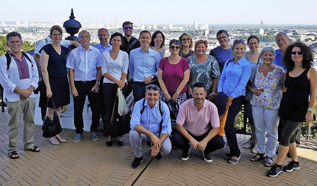 Die Lrracher Delegation in Wischgorod   | Foto: Stadt Lrrach