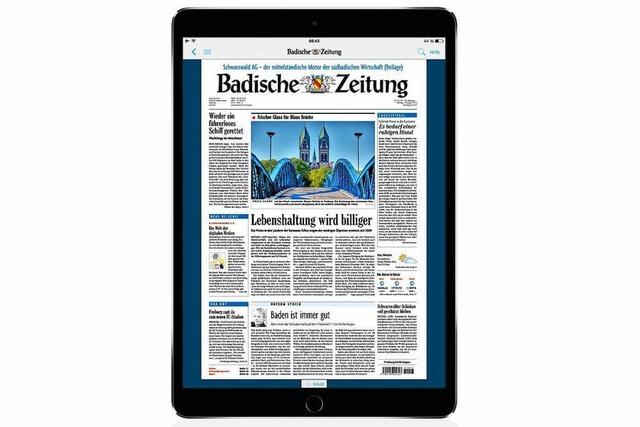 20.000 Abonnenten lesen die Badische Zeitung digital