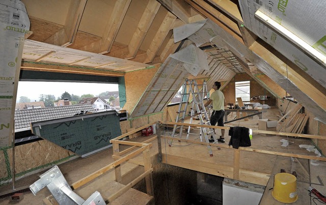Der ausgebaute Dachspitz bietet bisher...und eine vllig neue Arbeitsatmosphre  | Foto: Markus Zimmermann