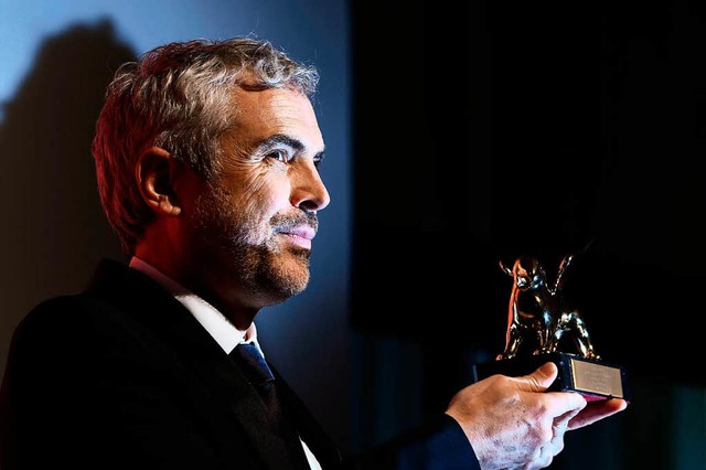 Alfonso Cuarn mit seinem Preis  | Foto: AFP