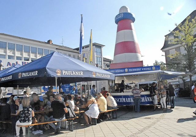 Rund um die Fischmarktschnke war an den drei Tagen einiges los.   | Foto: Leony Stabla