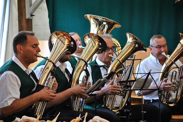 Der Musikverein Feldkirch musiziert beim Offnadinger Dorffest.  | Foto: Ralph Fautz