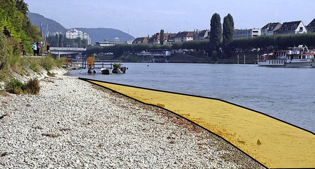 Unter anderem wird der bestehende Stra...r um zwei bis vier Meter verbreitert.   | Foto: Visualisierung: Kanton Basel-Stadt