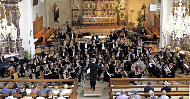 Ein unvergessliches Konzert  bot das V...s Hochrhein am Sonntag in Schliengen.   | Foto: Dorothee Philipp
