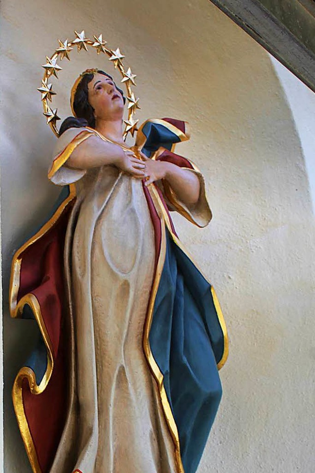 Der Eremit Paulus von Theben, eine  Ma...e der Giersbergkapelle in Kirchzarten.  | Foto: Erich Krieger