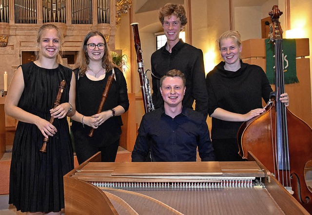 Perfektes Zusammenspiel: das Ensemble Quintessenz in der evangelischen Kirche   | Foto: Andrea Steinhart