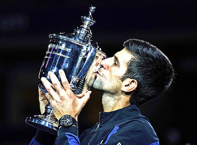 Novak Djokovic in New York am Ziel   | Foto: AFP