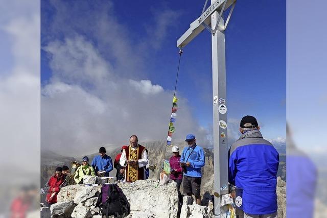Jubilumsmesse auf dem 2987 Meter hohen Gipfel