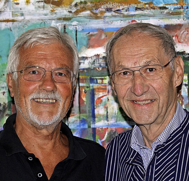 Peter Seip (links) und Karl Helm stell...olfer&#8220; von Peter Seip zu sehen.   | Foto: Veranstalter