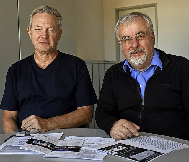 Lutz Knakrgge und Peter Focke von Fairnetzt   | Foto: Barbara Ruda