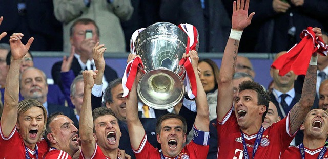 Der letzte internationale Triumph eine...wannen die Bayern die Champions League  | Foto: dpa