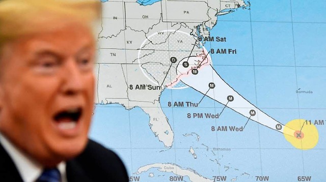 &#8222;Dieser Hurrikan wird sehr stark...8220;, sagte US-Prsident Donald Trump  | Foto: dpa