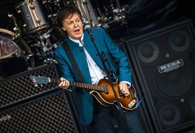 Der ewige Beatle: Paul McCartney 2016 auf der Berliner Waldbhne   | Foto: dpa