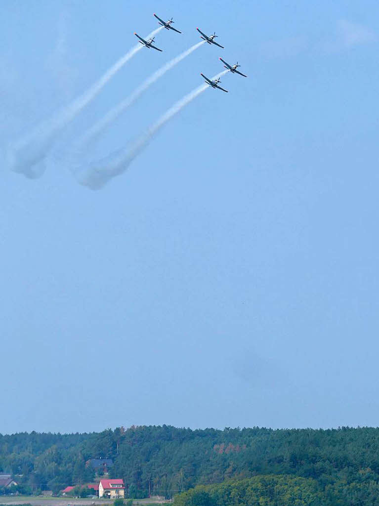 An dem Wochenende wurde in Kazimierz Dolny 100 Jahre polnische Luftwaffe gefeiert, unter anderem mit den Vorfhrungen von zwei Luftakrobatik-Staffeln.