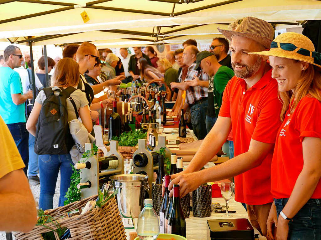 An dem Wochenende fand auch eine groe Winzer-Messe mit Weinprobe auf der Burgruine statt. Dabei zeigten einige junge Winzer, dass man sich in Polen aufgemacht hat Weinkultur zu entwickeln.