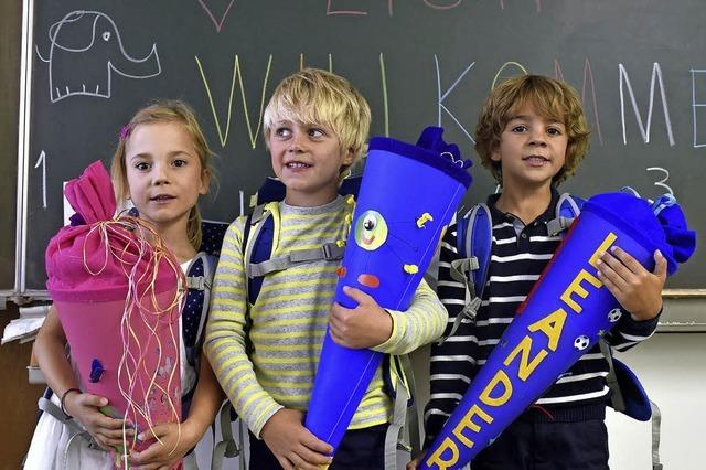 Die Erstklssler kommen – so wie Marie, Max und Leander in die Schnbergschule
