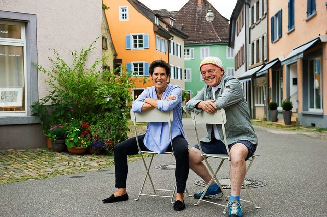 Auch im zivilen Leben meist so gut dra...rollen: Pia Riesterer und Andy Mller.  | Foto: Daniel Schoenen