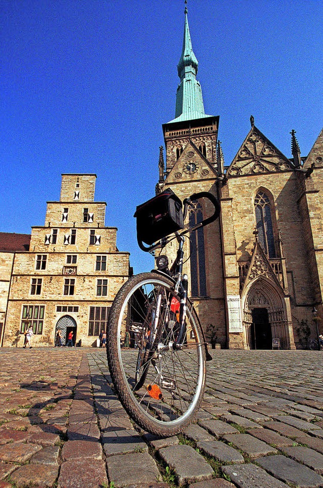 Angekommen: Die Rundtour endet in Osnabrck.Foto: Mnsterland e.V.  | Foto: Mnsterland e. V.