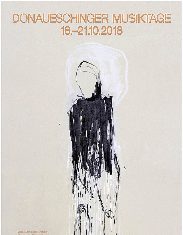 Das Plakat der Donaueschinger Musiktage 2018, gestaltet von Tracey Emin.  | Foto: SWR