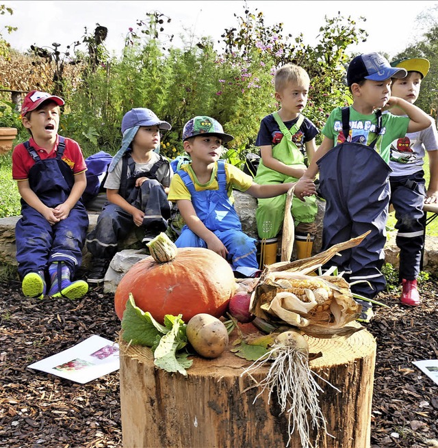 Die Vorschulkinder des AWO-Kinderhause... eine Menge zum Thema Nachhaltigkeit.   | Foto: Jrn Kerckhoff