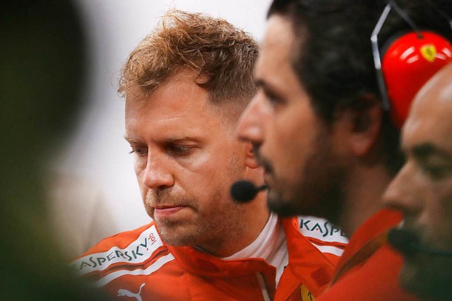 Frustriert in Singapur: Sebastian Vettel  | Foto: dpa
