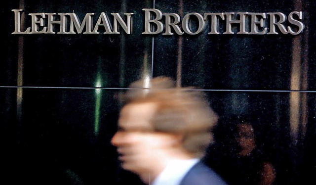Im Jahr 2008 waren die Tage bei der Pleitebank Lehman Brothers hektisch.    | Foto: DPA