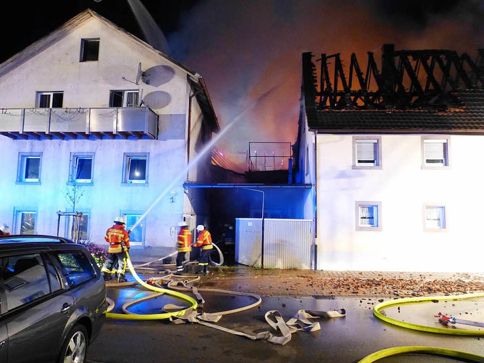 Sachschaden nach Brand beläuft sich auf mehrere 100 000 Euro Teningen