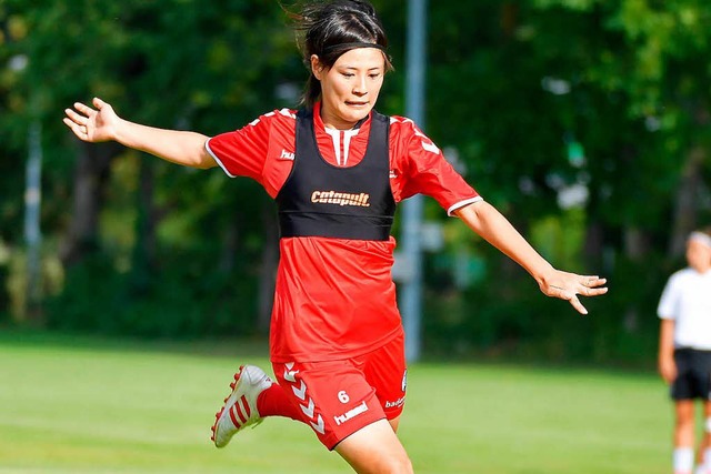 Die japanische Nationalspielerin Hikaru Naomoto spielt jetzt in Freiburg.  | Foto: Achim Keller