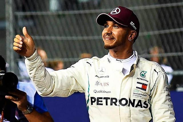 Hamilton schockt Vettel und holt Pole Position in Singapur