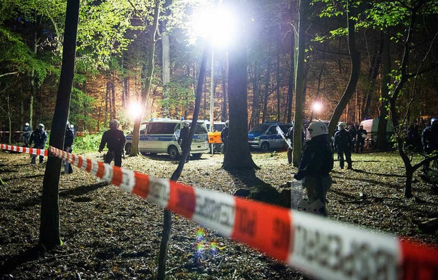 Rumung im Hambacher Forst fortgesetzt...   Streit um Ende der Kohleverstromung  | Foto: dpa