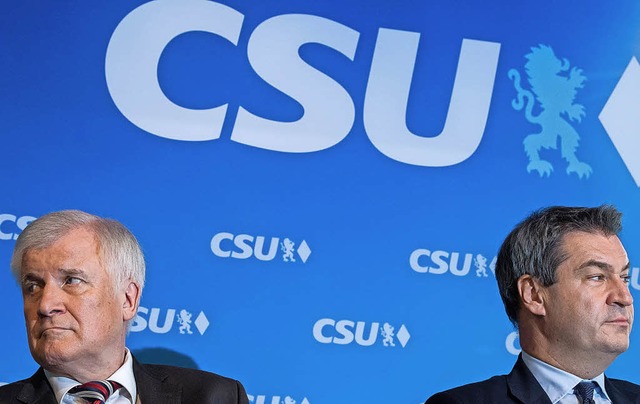 Parteichef Horst Seehofer (links, mit ...u einem  Problem fr die CSU geworden.  | Foto: dpa