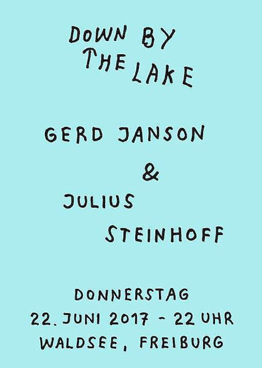 Der Hamburger Grafiker Stefan Marx zei...akate der Partyreihe Down By The Lake.  | Foto: Stefan Marx