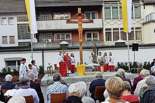 Missionskreuz als Willkommenssymbol