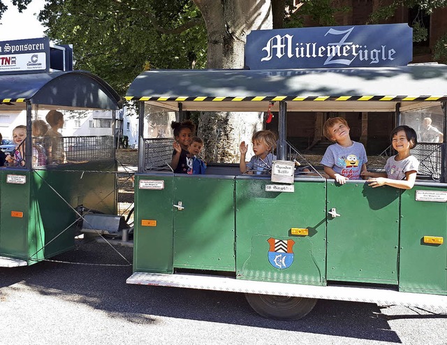 Die Kinder durften im Rahmen der Ferie...e durch Mllheim und Umgebung fahren.   | Foto: privat