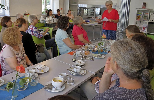 Interessante Infos gab es beim Frauen-Kultur-Frhstck   | Foto: C. Gempp