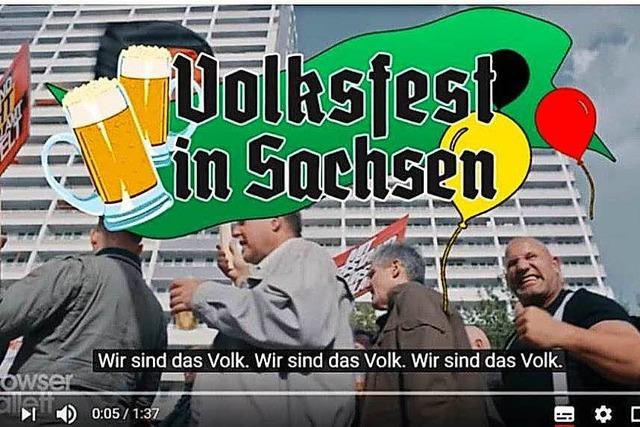 Volksfest in Sachsen: Aus einem Satire-Video wird bitterer Ernst